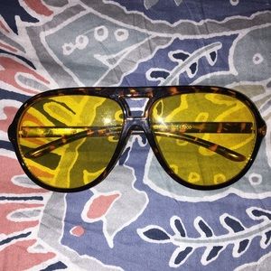 Yellow tinted glasses